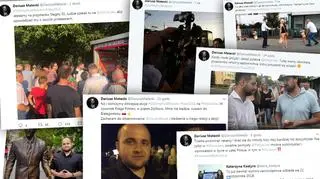 Dariusz Matecki aktywnie relacjonuję kampanię Jakiego