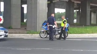 Policjant trafił do szpitala na badania 