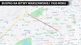 Nowy buspas na Bitwy Warszawskiej 1920r.