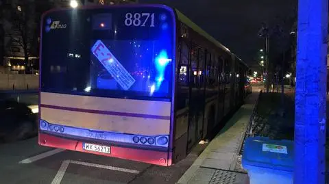 Autobus ostro hamował na Belwederskiej