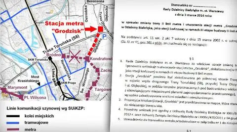 Radni Białołęki jednym głosem: Chcemy metra do Grodziska