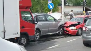 Wypadek w okolicy Stadionu Narodowego