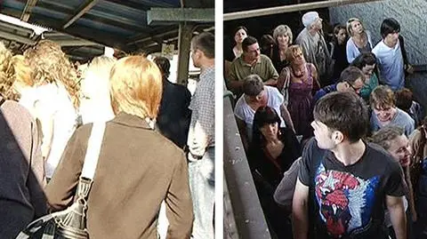 Tłok i bieg do pociągu zastępczego