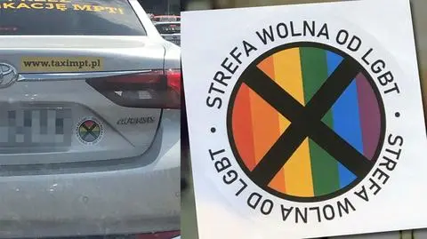 "Strefa wolna od LGBT" na miejskiej taksówce. "Nie zrobił tego kierowca"