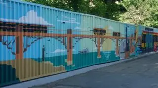 Tramwajowy mural na Woli