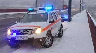 Kolizja z tramwajem na moście Śląsko-Dąbrowskim