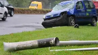 Kolizja na Wisłostradzie