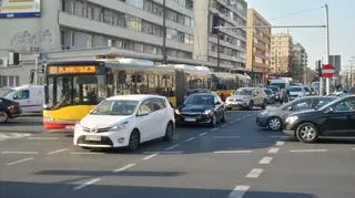 Protest rolników na placu Zawiszy