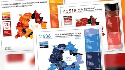 Smogowy obwarzanek. Ponad 41 tysięcy kopciuchów dymi pod Warszawą