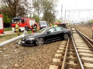 Kolizja przy stacji PKP Warszawa Włochy