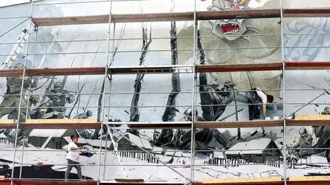 Żołnierze Wyklęci i bestia Związku Radzieckiego na nowym muralu 