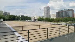 Piaszczysta plaża w centrum Warszawy