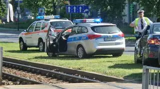 Wypadek z tramwajem na Grójeckiej