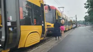 Ciężarówka zablokowała tramwaje