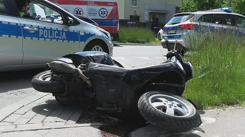 Wiózł dziecko na skuterze. Sześciolatek ranny po zderzeniu z samochodem