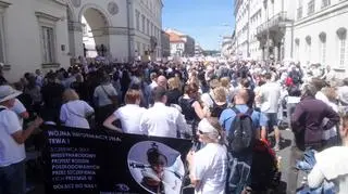 Protest przed Ministerstwem Zdrowia