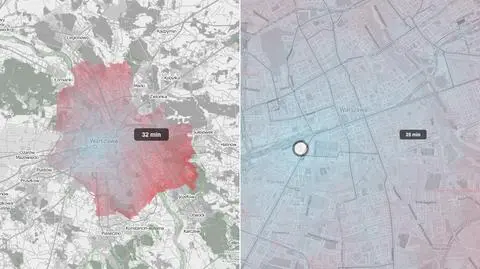 Interaktywna mapa pokaże, jak szybko dojedziesz do celu 