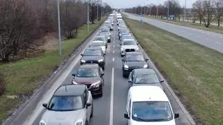 Protest rolników na Przyczółkowej 