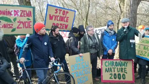 Protest przy Wybrzeżu Helskim