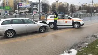 Samochód zderzył się z tramwajem