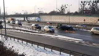 Zderzenie w alei Prymasa Tysiąclecia