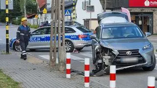 Kolizja z udziałem nietrzeźwej kierującej w Wesołej