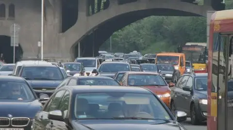 Wisłostrada stanęła przez zepsuty autobus