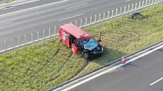 Wypadek na obwodnicy Radzymina