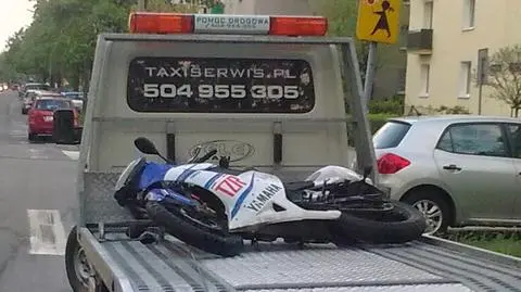 15-letnia motocyklistka ranna w wypadku