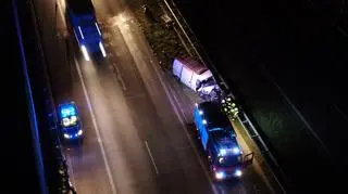 Wypadek na autostradzie A2