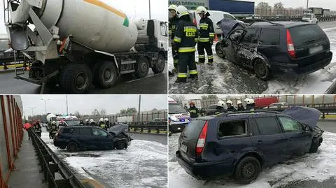 Trasa Siekierkowska była zamknięta po groźnym wypadku