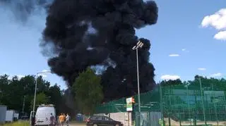 Pożar budynku klubowego Ryś Laski