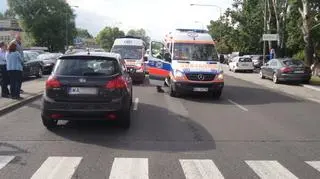 Wypadek w Śródmieściu