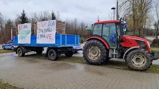 Protest rolników na wjeździe do Warszawy