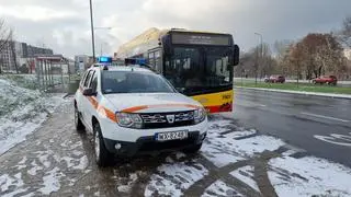 Kolizja autobusów w Dolinie Służewieckiej