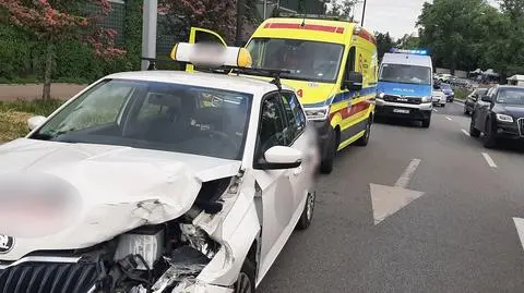 Najechanie na Powązkowskiej. Utrudnienia przed wiaduktem nad S8