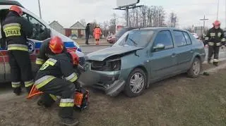 Akcja strażaków przy Płochocińskiej