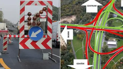 Zamknęli wjazd na most Grota. "W poniedziałek może być ciężko"