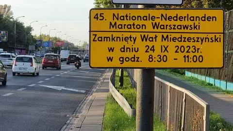 Maraton Warszawski. Zmiany dla kierowców, pasażerów i pieszych