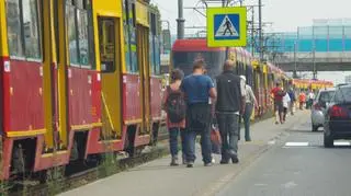 Ruch tramwajów był zablokowany