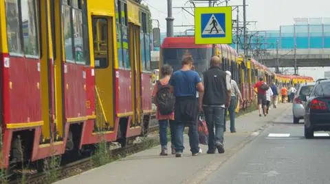 Pojazd do szlifowania szyn zablokował tramwaje 