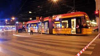 Zderzenie tramwajów na pl. Bankowym