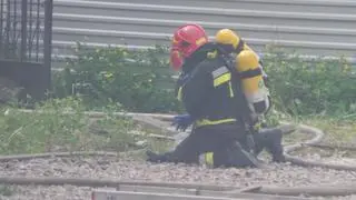 Pożar przy ulicy świętej Cecylii