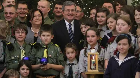 "To światełko przyniesione zostało siłą wiary harcerzy"