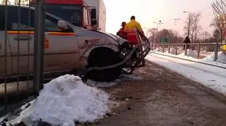 Do kolizji doszło przed rondem