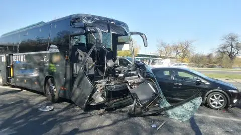 Rozbił się autobus Legii. Wiózł prawie 30 dzieci