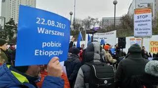 Demonstracja "NIE dla rasistowskiej przemocy"