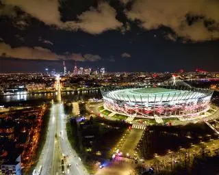 Stadion Narodowy nocą