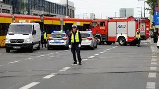 Wykolejenie tramwaju w Alejach Jerozolimskich