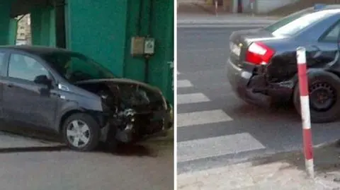 Wjechał na skrzyżowanie na czerwonym świetle